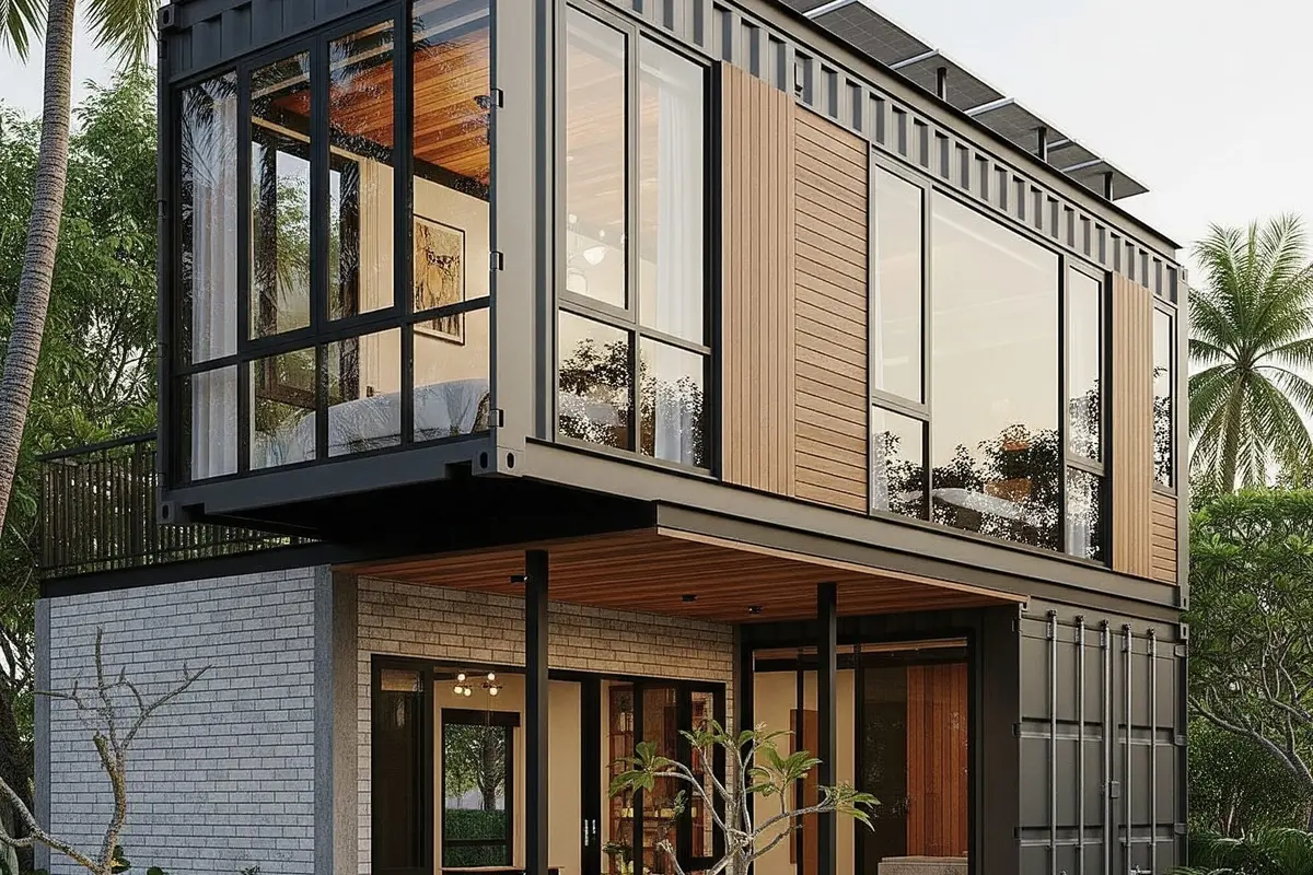 Model Rumah Sederhana Setengah Tembok atau Rumah Semi Permanen