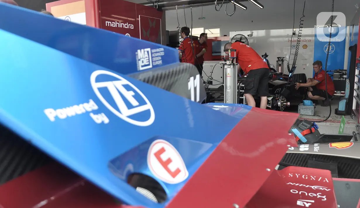 Balapan mobil listrik ternama di dunia yang diikuti 11 pabrikan tersebut telah melakukan Free Practice 1, Jumat (2/6/2023). (merdeka.com/Iqbal S. Nugroho)