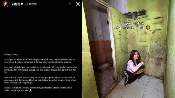 Konten 'Cari Kerja' Influencer Vilmei Picu Kemarahan Publik, Berujung Permintaan Maaf