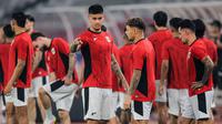 Latihan resmi Timnas Indonesia jelang&nbsp;pertandingan melawan China di SUGBK, Jakarta, Rabu (4-6-2025). (Bola.com/Bagaskara Lazuardi)