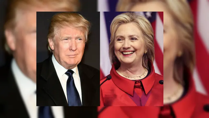 Donald Trump dan Hillary Clinton. (CNN)