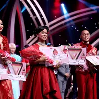 Shiha, Lesti dan Danang di grand final D'Academy Asia (Andy Masela/Bintang.com)