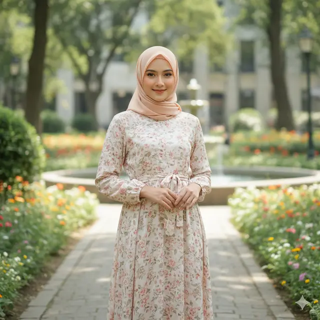Model Gamis Bahan Rayon