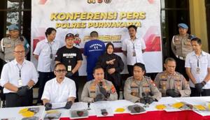 Polisi ringkus mahasiswa di Purwakarta cabuli dan bunuh siswi SMP. (Antara)