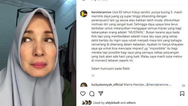 Henidar Amroe (Foto: Instagram @henidaramroe)