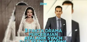 3 Fakta Drama Perceraian Atalarik Syach dan Tsania Marwa
