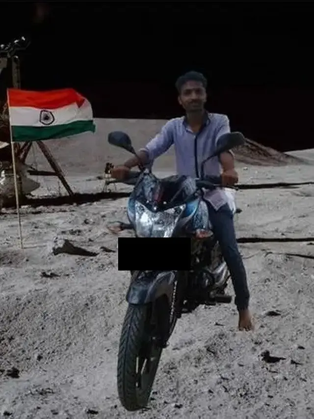 6 Editan Foto Orang India Naik Motor Ini di Luar Nalar, Ngawur Banget