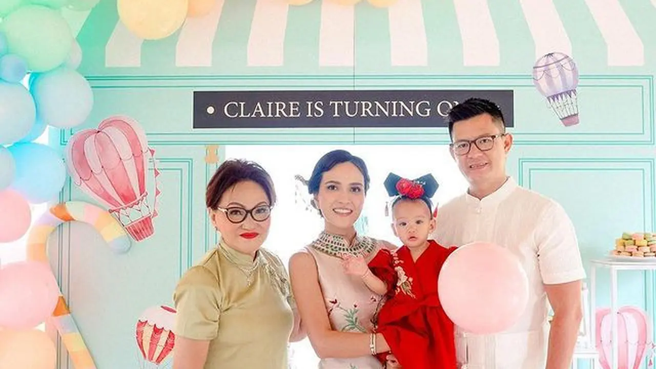 7 Momen Ulang Tahun Pertama Anak Shandy Aulia, Pakai Tema Imlek