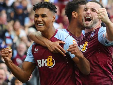 Di era Premier League, tercatat hanya ada 5 pemain Aston Villa yang mampu mencetak total 20 gol atau lebih di semua kompetisi. Siapa saja? Ini dia daftar kelimanya. (AFP/Geoff Caddick)