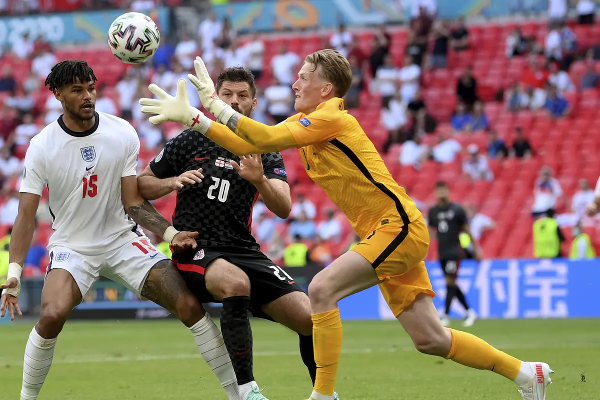 Foto Piala Eropa: Gol Tunggal Raheem Sterling Bawa Timnas Inggris Taklukkan Kroasia