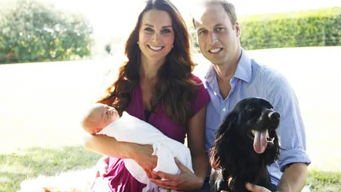 Pangeran George, Kate Middleton, Pangeran William Foto: dailymail.co.uk/Michael Middleton