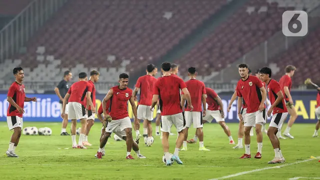 Optimistis Raih Poin Penuh, Intip Latihan Akhir Timnas Indonesia Jelang Hadapi China di SUGBK