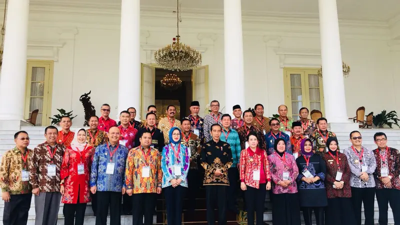 Presiden dan 32 Wali Kota di Indonesia di Istana Bogor Foto: Merdeka.com/Titin