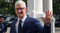 Pertemuan CEO Apple, Tim Cook dengan Jokowi menyusul langkah Apple yang saat ini sedang memperluas investasi di kawasan Asia. (BAY ISMOYO/AFP)
