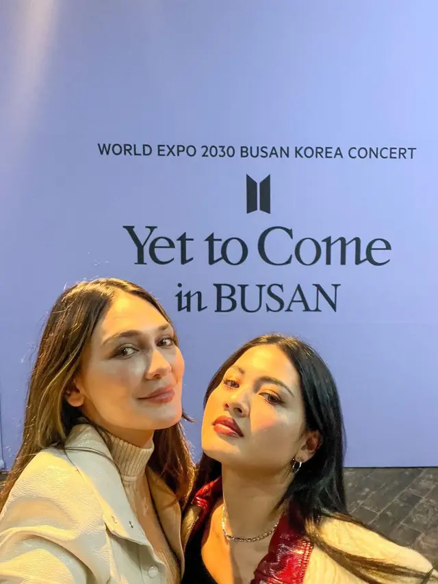 10 Momen Seru Luna Maya dan Vicky Shu saat Nonton Konser BTS di Busan, ARMY Sejak Lama