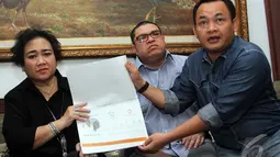 Rachmawati Soekarnoputri mengklaim memiliki bukti kalau Presiden terpilih Joko Widodo (Jokowi) punya rekening di luar negeri, Jakarta, Rabu (15/10/2014) (Liputan6.com/Johan Tallo)