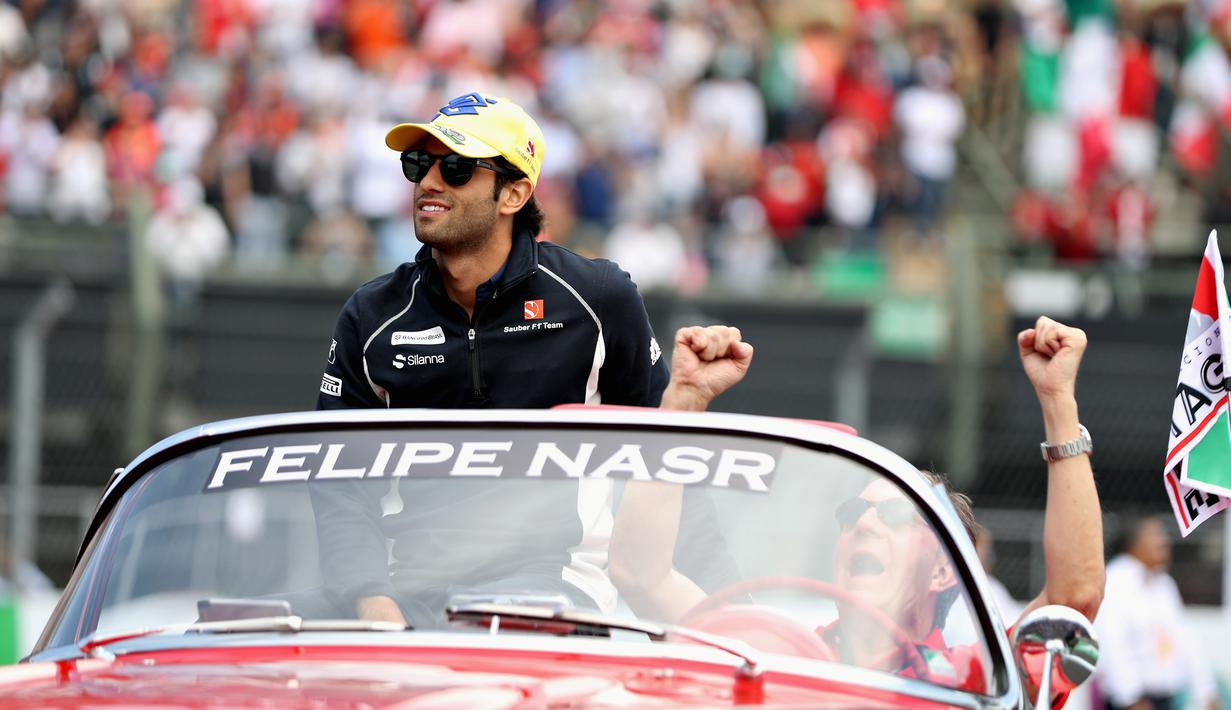 Keberhasilan Felipe Nasr merebut poin pada F1 GP Brasil membuatnya kini berada di urutan terdepan dalam antrian kursi Sauber. (AFP/Getty Images/Mark Thompson)