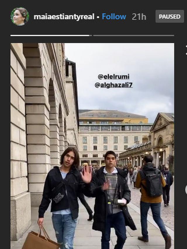 Momen Manis Al Ghazali Kuliah di London Diantar Maia Estianty (sumber: instagram/maiaestiantyreal)