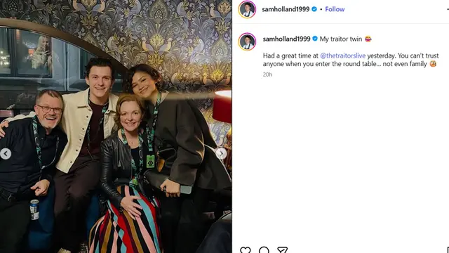 Dominic Holland, Tom Holland, Nikki Holland and Zendaya. (dok.Instagram samholland)