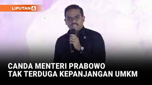 Canda Menteri Prabowo Soal Kepanjangan UMKM Depan Menko Cak Imin, Satu Ruangan Tertawa