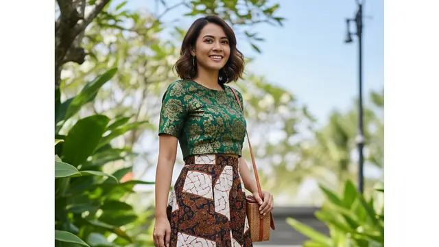 Ide Aksesoris Sepatu untuk Atasan Brokat dan Bawahan Batik (Image by Gemini AI)