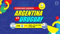 Argentina vs Uruguay (liputan6.com/Abdillah)