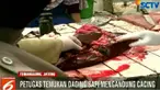 Daging sapi yang terjangkit cacing langsung disita untuk dimusnahkan.