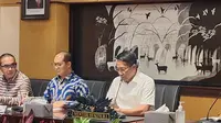 Menteri Hukum (Menkum) Supratman Andi Agtas menggelar konferensi pers mengenai ditangkapnya buron KPK kasus e-KTP Paulus Tannos. (Liputan6.com/Lizsa Egeham)