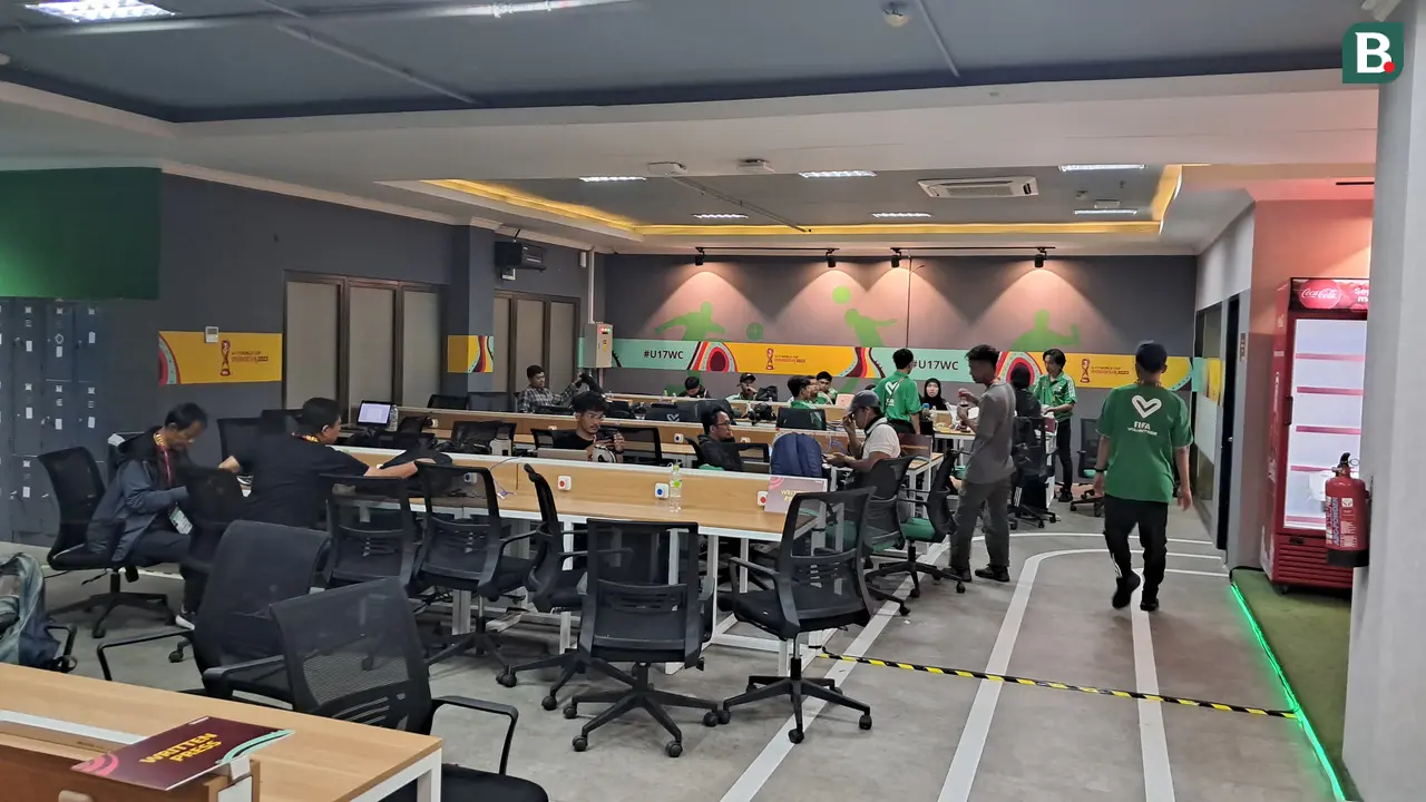 FOTO Media Center di Stadion Gelora Bung Tomo