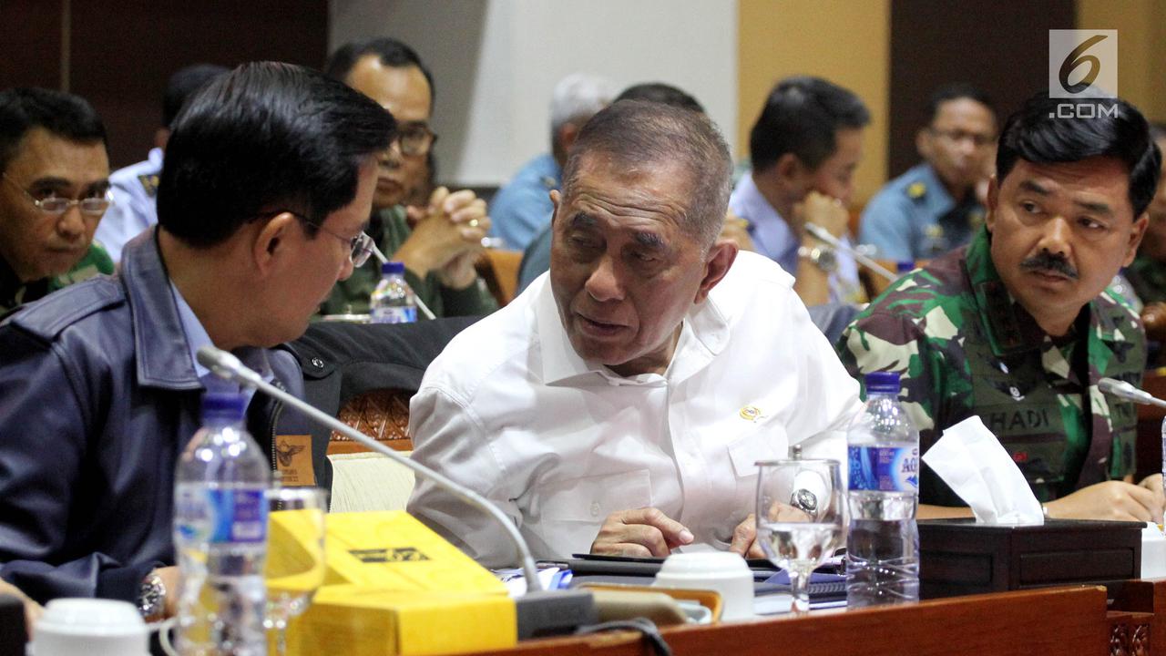 Evaluasi Kinerja 2017, Komisi I DPR Rapat dengan Menhan dan Panglima TNI