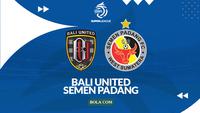 Cover prediksi Bali United Vs Semen Padang - BRI Super League. (Bola.com/Gregah Nurikhsani)
