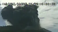 Detik-detik Gunung Shindake Jepang Meletus Tanpa Pertanda