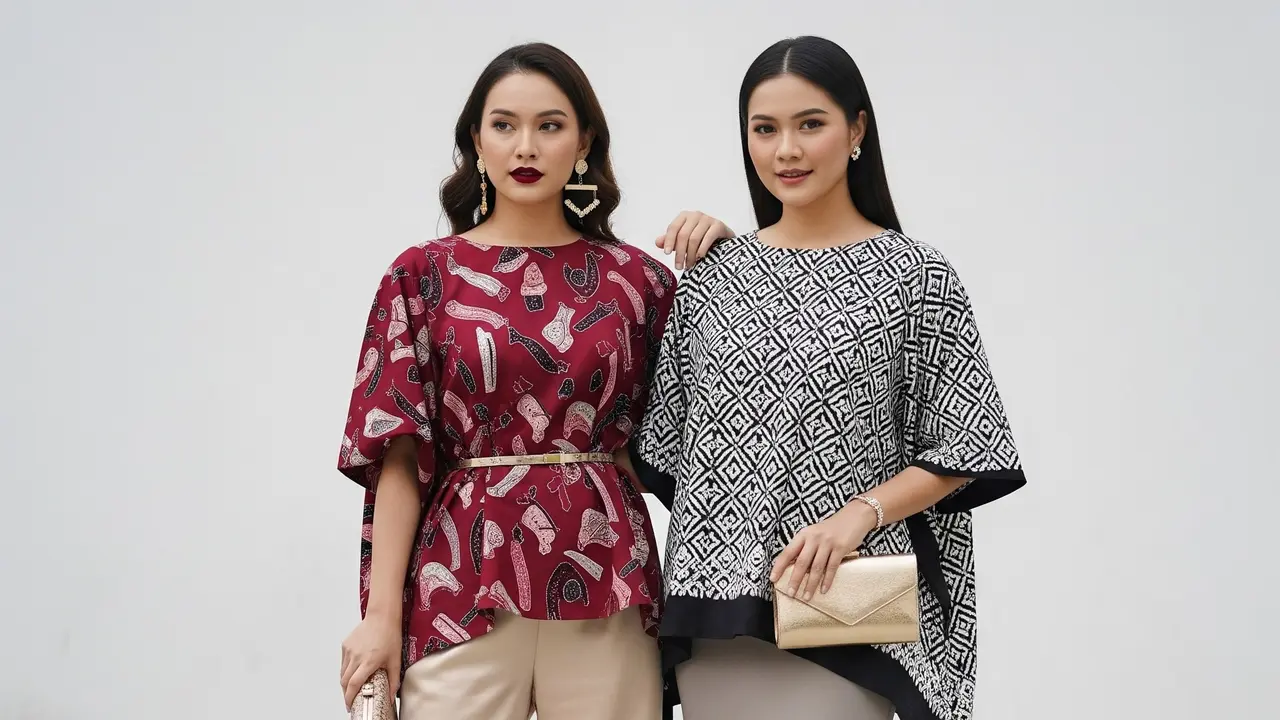 Inspirasi Outfit Kece dengan Atasan Batik Batwing Bahan Katun Adem