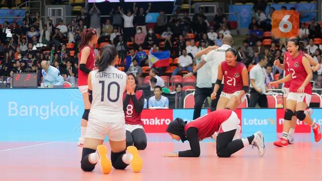 Foto: Tangis Megawati Pecah, Timnas Voli Putri Indonesia Susah Payah Amankan Medali Perunggu SEA Games 2025