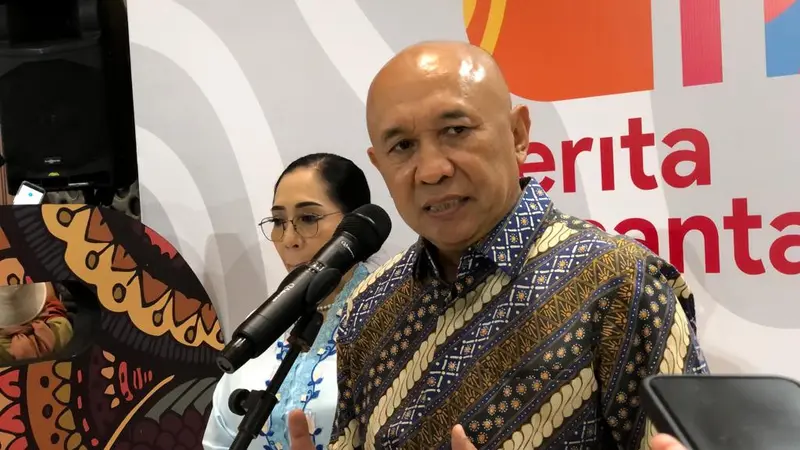 Menteri Koperasi dan Usaha Kecil dan Menengah (Menkop UKM) Teten Masduki saat ditemui di JCC Jakarta, Selasa (28/11/2023). (Tira/Liputan6.com)