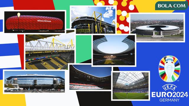 Kolase - Stadion-stadion Euro 2024 Jerman