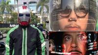 Helm ojol serupa Iron Man (Ist)