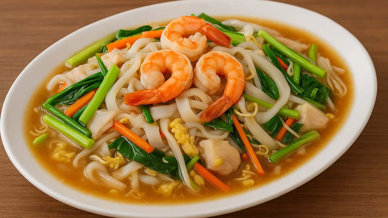 Cara Mudah Membuat Kwetiau Siram Seafood ala Restoran di Rumah - Cover