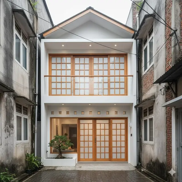 Hunian Minimalis dengan Partisi Shoji DIY