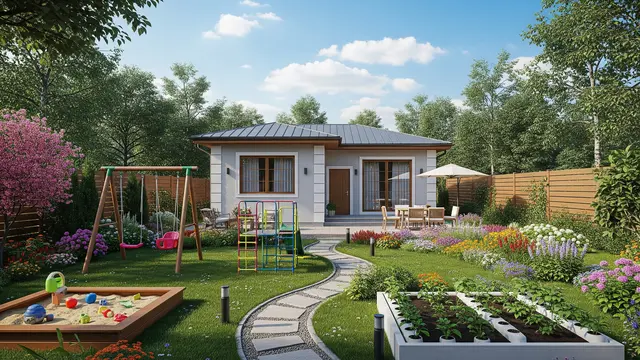 Desain Rumah Mungil Tapi Punya Kebun Luas