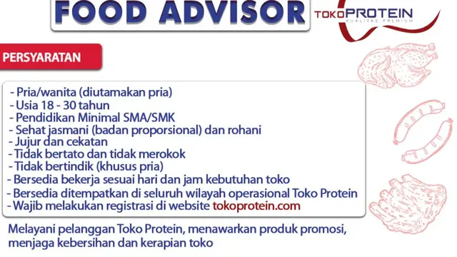 Lowongan Food Advisor