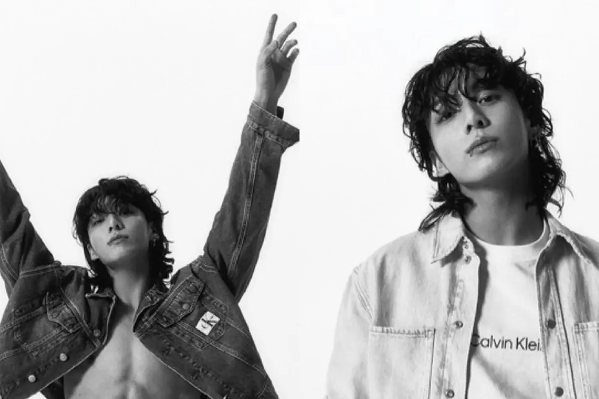 Potret Jungkook BTS  Bersama Calvin Klein