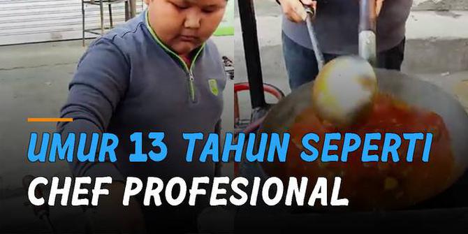 VIDEO: Seperti Chef Profesional, Bocah Umur 13 Tahun Curi Perhatian Masyarakat