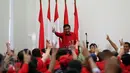 Djarot Saiful Hidayat saat berpidato di acara konferensi pers terkait hasil Pilkada 2017, Jakarta, Sabtu (18/2). PDIP mengklaim berhasil memenangkan pilkada serentak sebanyak 56,4 persen, Jakarta, Sabtu (18/2). (Liputan6.com/Johan Tallo)