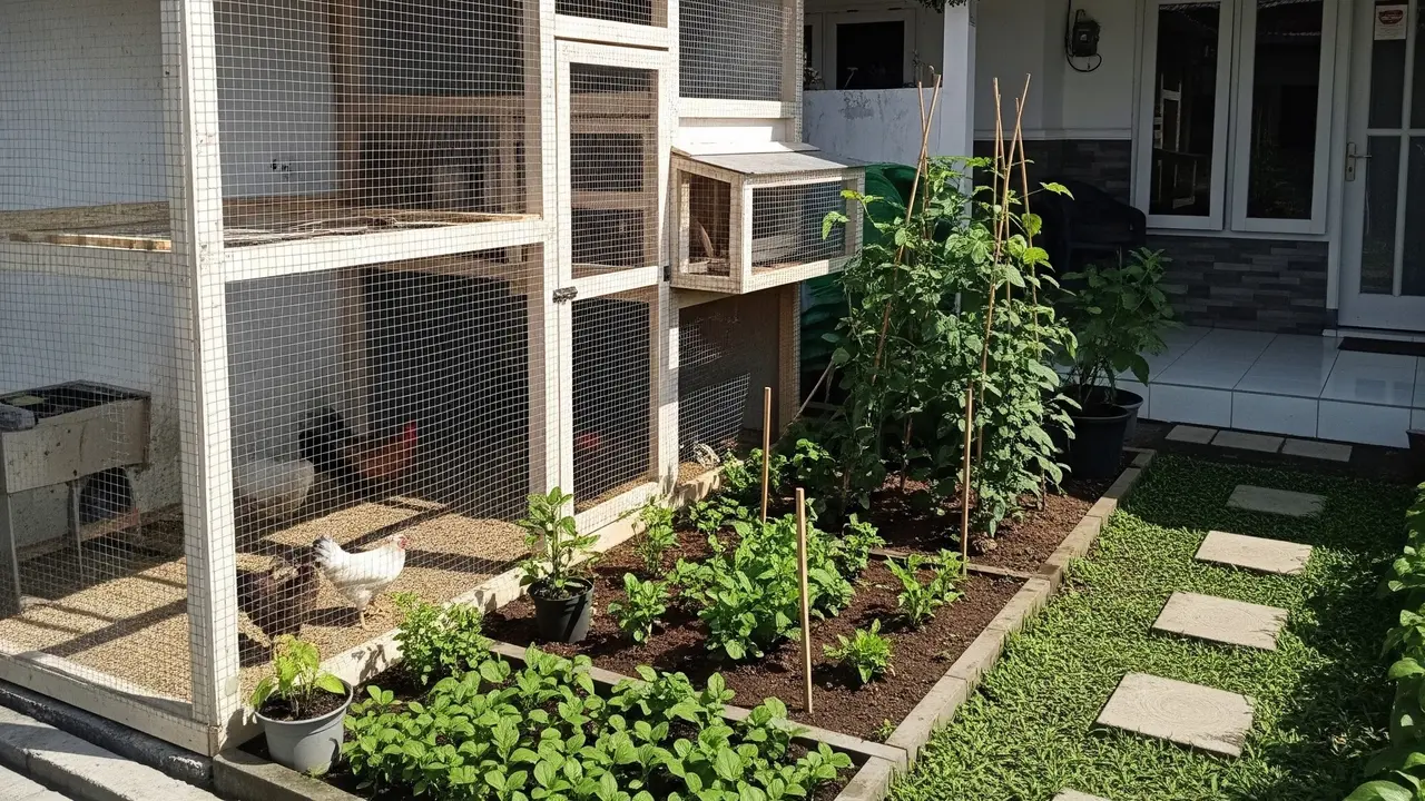 6 Desain Kandang Ayam Kecil di Samping Rumah tapi Tetap Rapi dan Tidak Mengganggu
