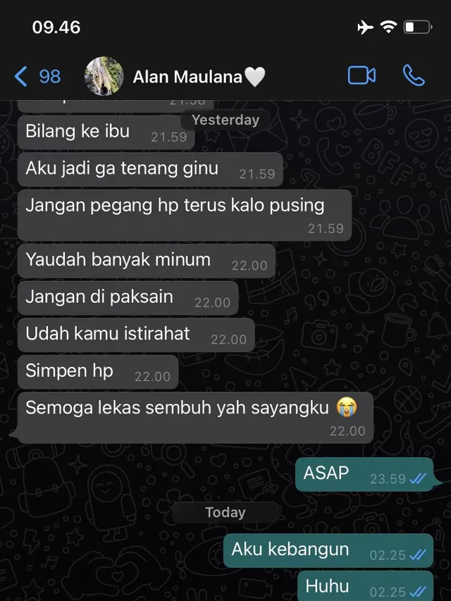 6 Chat Cowok Perhatian Sekaligus Khawatir Saat Pacar Sakit Ini Bikin Baper