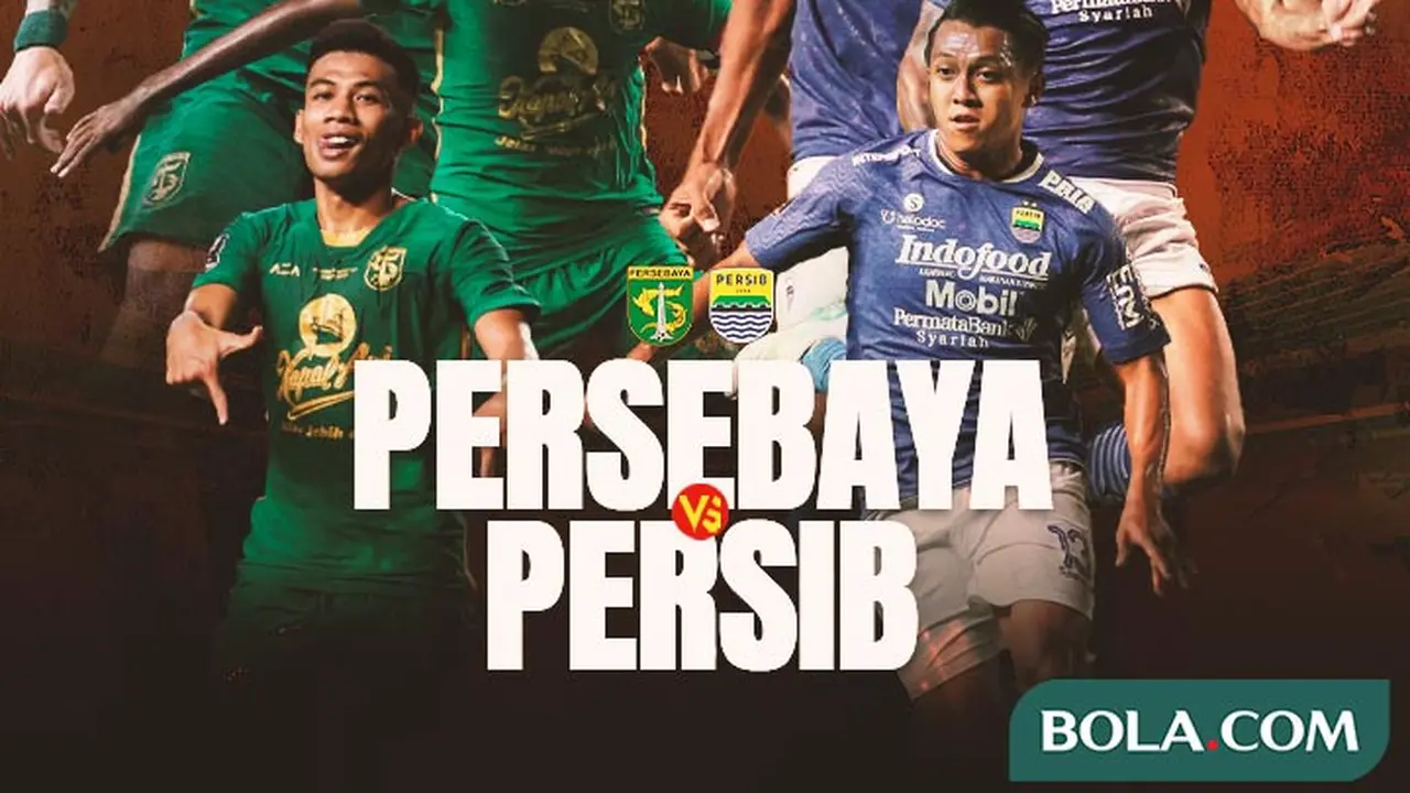 Piala Presiden 2022 - Ilustrasi Persebaya Surabaya Vs Persib Bandung