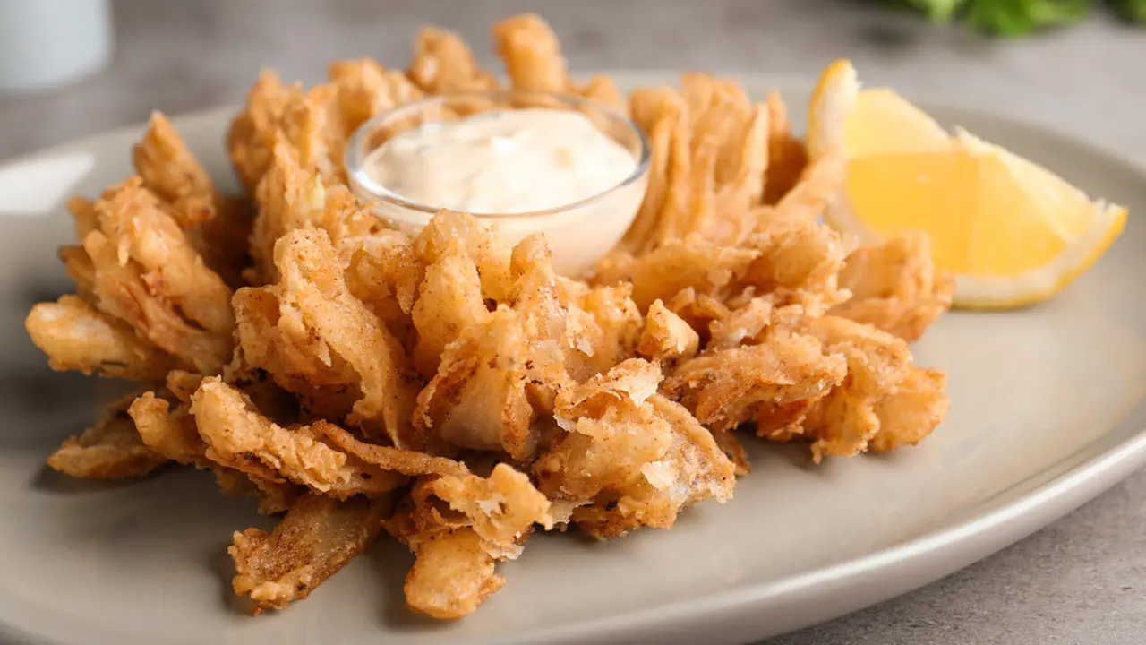 bawang bombay krispi goreng mekar onion ring