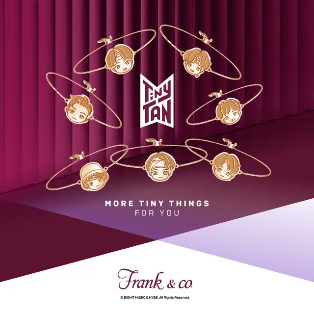 Frank & co.’s TinyTAN Drawstring Bracelet, NEW Frank & co.’s TinyTAN Special Collection