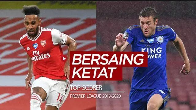 VIDEO: Pierre-Emerick Aubameyang Bersaing Ketat dengan Jamie Vardy Sebagai Top Scorer Premier League